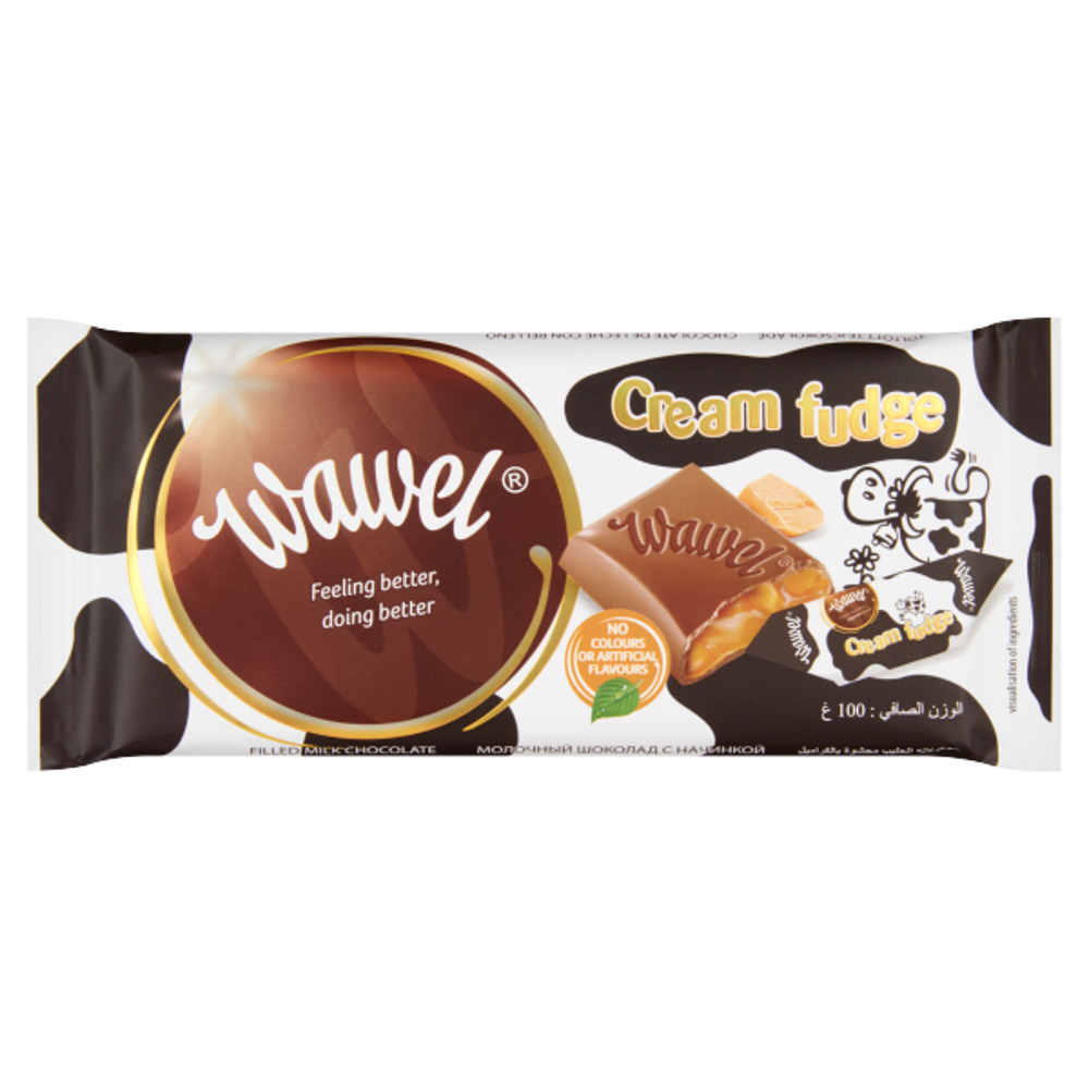 ROKSH Tejcsokoládé Wawel Cream Fudge tejcsokoládé karamell ízű